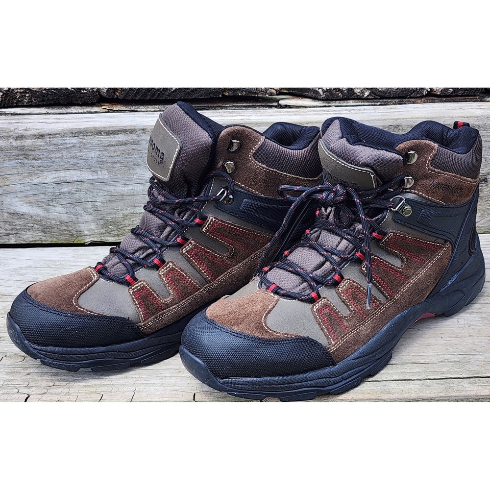 Sonoma Goods for Life Lomax Mens 13 Brown Suede Waterproof Hiking Boots 93870